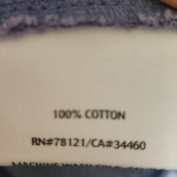 Eileen Fisher 100% Cotton Hidden Button Jacket Size M Color Periwinkle - Picture 11 of 14